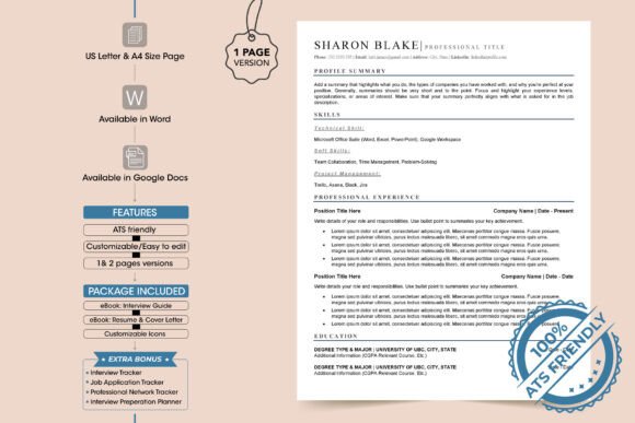 Download ATS Resume, Word Resume, Google Docs - Premium Resources